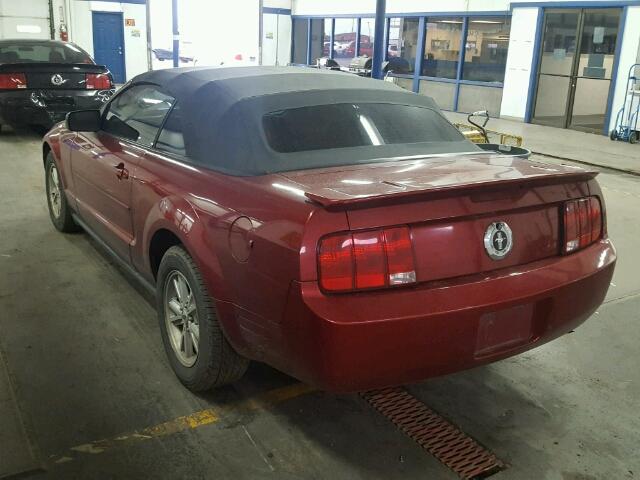 1ZVFT84N575272947 - 2007 FORD MUSTANG MAROON photo 3