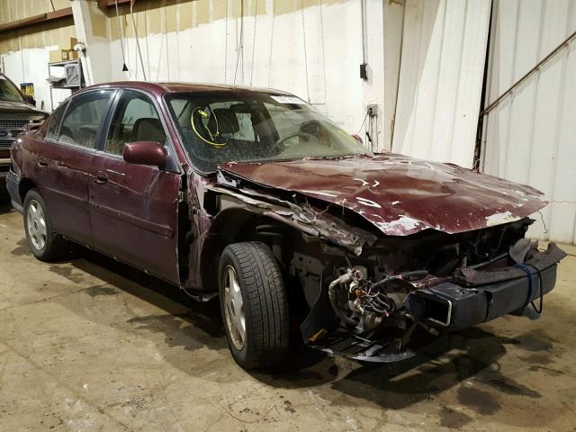 1G1NE52J116140429 - 2001 CHEVROLET MALIBU LS მუქწითელი ფოტო 1