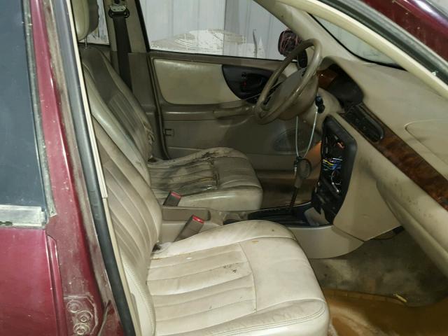 1G1NE52J116140429 - 2001 CHEVROLET MALIBU LS მუქწითელი ფოტო 5