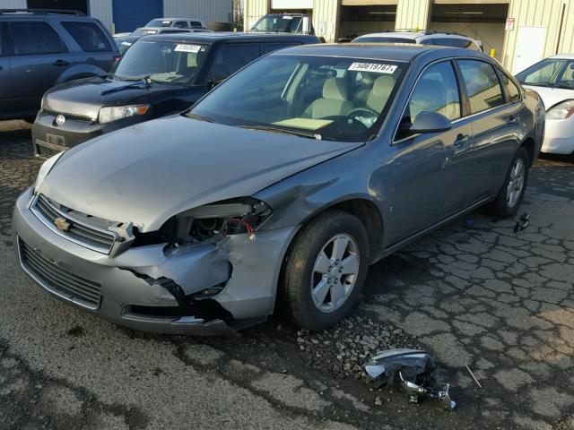 2G1WT55K189106668 - 2008 CHEVROLET IMPALA LT GRAY photo 2