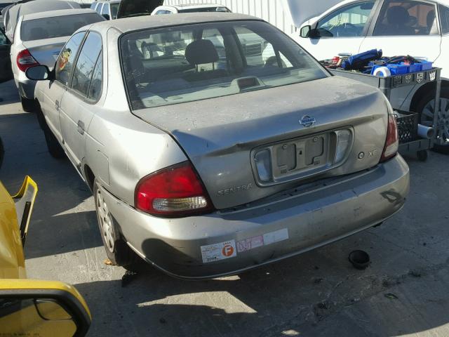 3N1CB51D31L423815 - 2001 NISSAN SENTRA XE GRAY photo 3