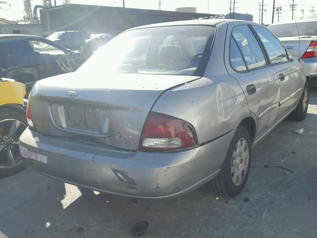 3N1CB51D31L423815 - 2001 NISSAN SENTRA XE GRAY photo 4