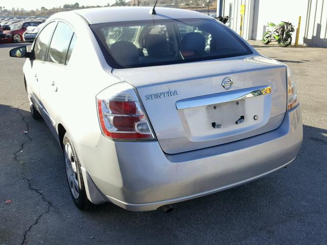 3N1AB6AP5AL661060 - 2010 NISSAN SENTRA 2.0 SILVER photo 3