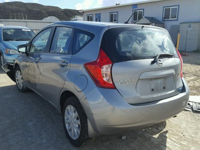 3N1CE2CP0FL436963 - 2015 NISSAN VERSA NOTE GRAY photo 3