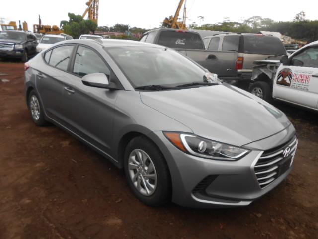 5NPD74LF3HH112858 - 2017 HYUNDAI ELANTRA SE GRAY photo 1