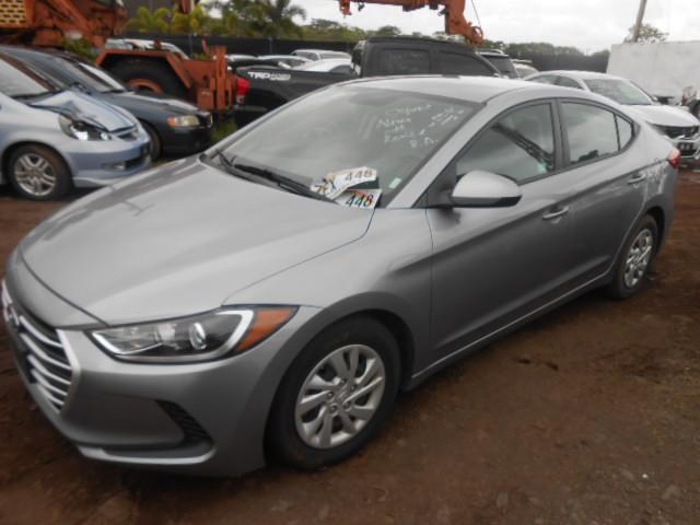 5NPD74LF3HH112858 - 2017 HYUNDAI ELANTRA SE GRAY photo 2