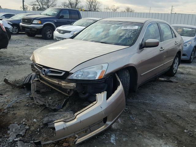 1HGCM56475A006003 - 2005 HONDA ACCORD LX BROWN photo 2