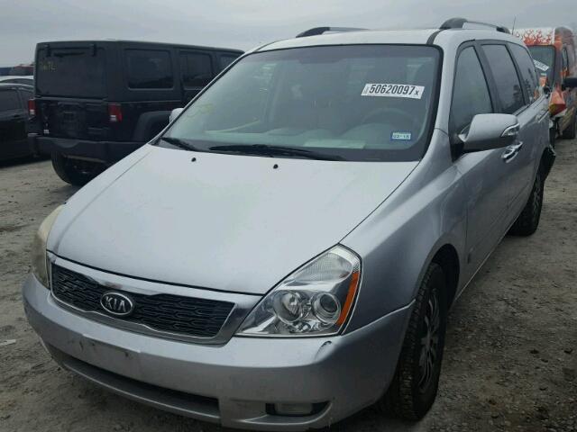 KNDMH4C76C6434001 - 2012 KIA SEDONA EX GRAY photo 2