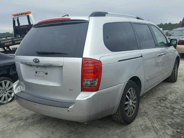 KNDMH4C76C6434001 - 2012 KIA SEDONA EX GRAY photo 4