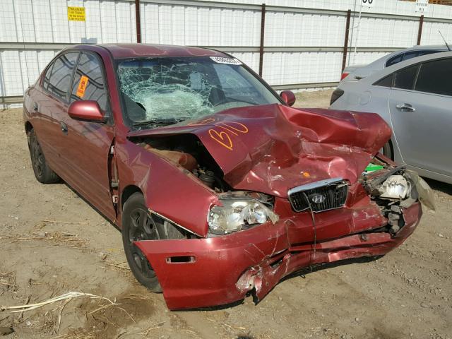 KMHDN45D83U524804 - 2003 HYUNDAI ELANTRA GL RED photo 1