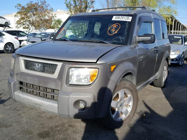 5J6YH28573L001375 - 2003 HONDA ELEMENT EX GRAY photo 2