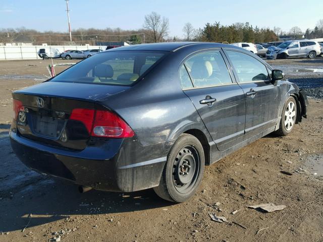 2HGFA16596H518078 - 2006 HONDA CIVIC LX BLACK photo 4