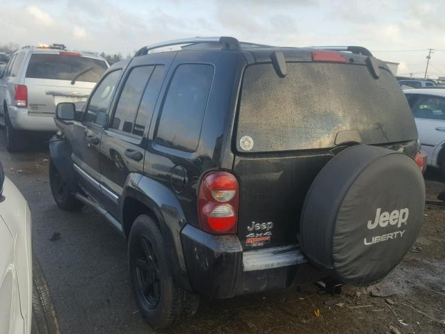 1J4GL58K25W675369 - 2005 JEEP LIBERTY LI BLACK photo 3