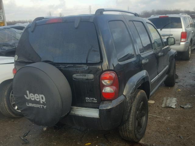 1J4GL58K25W675369 - 2005 JEEP LIBERTY LI BLACK photo 4