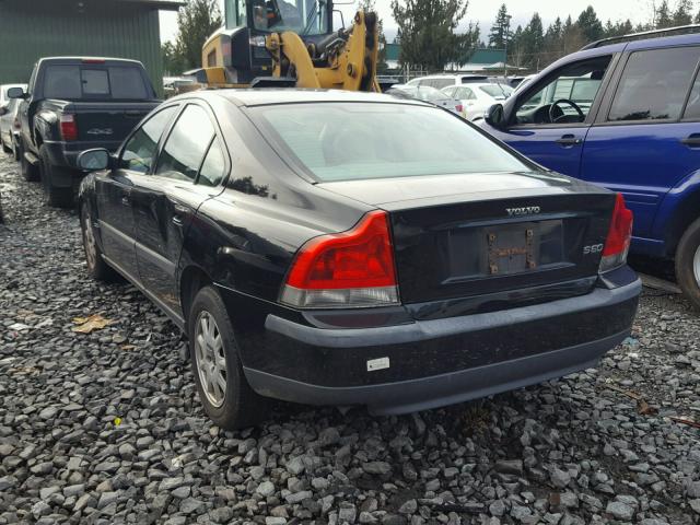 YV1RS61N912009133 - 2001 VOLVO S60 BLACK photo 3