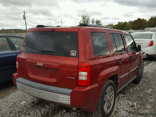 1J8FT48W58D544203 - 2008 JEEP PATRIOT LI RED photo 4