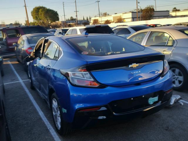 1G1RD6S52JU114821 - 2018 CHEVROLET VOLT PREMI BLUE photo 3