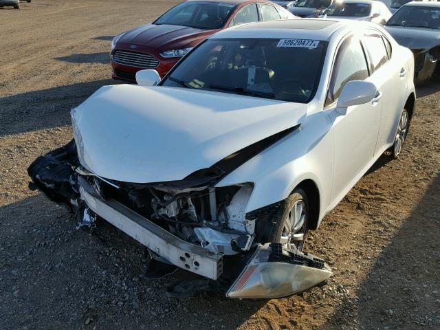 JTHCK262072012531 - 2007 LEXUS IS 250 WHITE photo 2