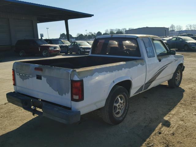 1B7GL23X1TS567773 - 1996 DODGE DAKOTA WHITE photo 4