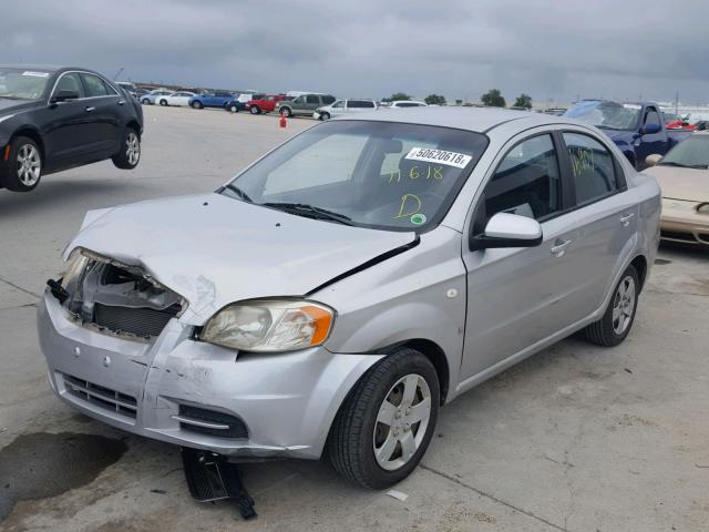 KL1TD56678B002703 - 2008 CHEVROLET AVEO BASE Gümüş foto 2