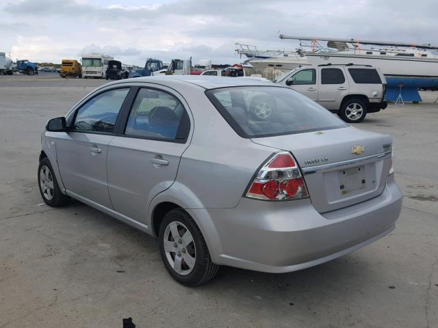KL1TD56678B002703 - 2008 CHEVROLET AVEO BASE Gümüş foto 3