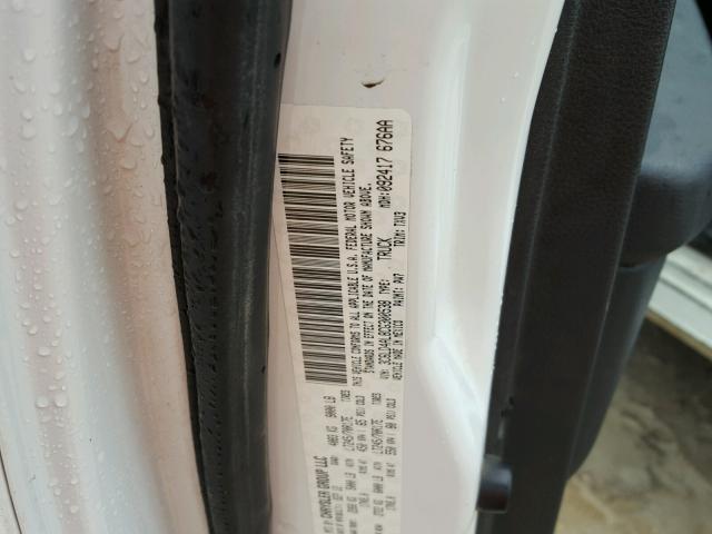 3C6LD4AL8CG300538 - 2012 DODGE RAM 2500 S WHITE photo 10