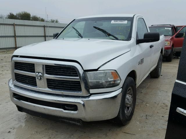 3C6LD4AL8CG300538 - 2012 DODGE RAM 2500 S WHITE photo 2