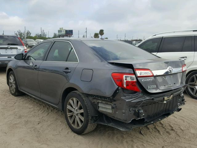 4T1BF1FK4DU273197 - 2013 TOYOTA CAMRY L GRAY photo 3