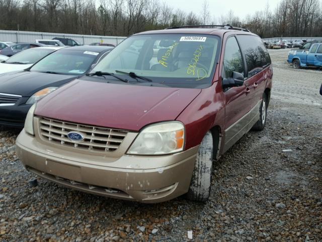 2FMZA58274BA70666 - 2004 FORD FREESTAR L RED photo 2