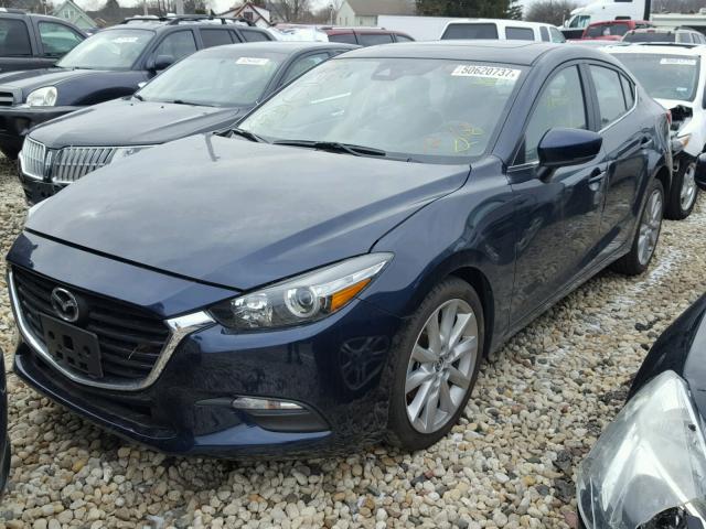 3MZBN1V70HM139895 - 2017 MAZDA 3 TOURING BLUE photo 2