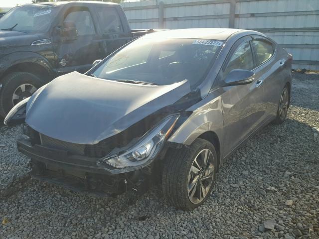 KMHDH4AEXGU594011 - 2016 HYUNDAI ELANTRA SE GRAY photo 2