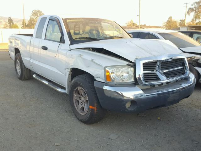 1D7HW42N65S194391 - 2005 DODGE DAKOTA SLT WHITE photo 1