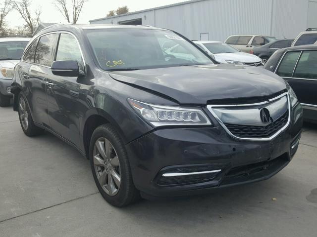5FRYD4H80EB028249 - 2014 ACURA MDX ADVANC ნაცრისფერი ფოტო 1