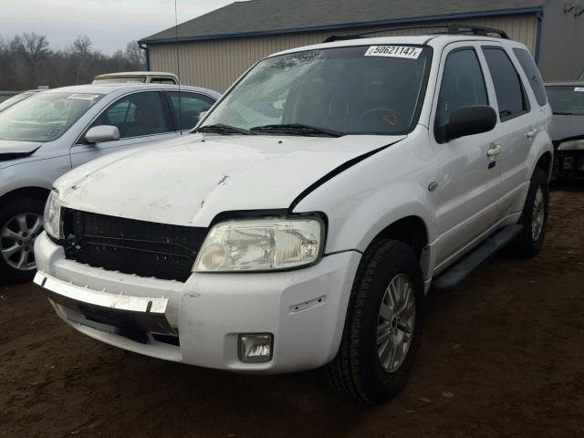 4M2CU57115DJ27928 - 2005 MERCURY MARINER WHITE photo 2