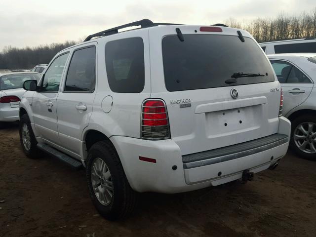 4M2CU57115DJ27928 - 2005 MERCURY MARINER WHITE photo 3