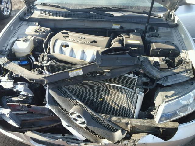 5NPET46C08H342584 - 2008 HYUNDAI SONATA GLS SILVER photo 7