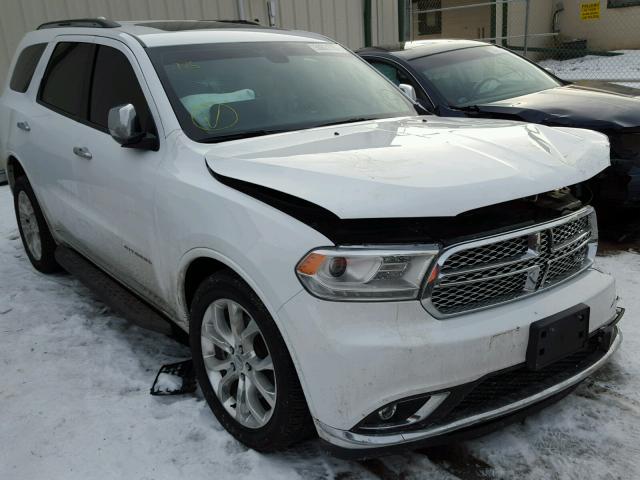 1C4RDJEG9HC644341 - 2017 DODGE DURANGO CI WHITE photo 1