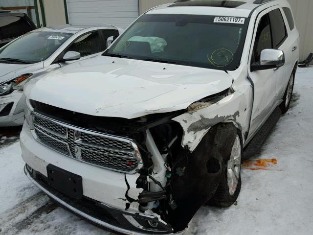 1C4RDJEG9HC644341 - 2017 DODGE DURANGO CI WHITE photo 2