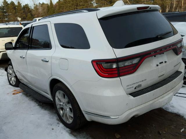 1C4RDJEG9HC644341 - 2017 DODGE DURANGO CI WHITE photo 3