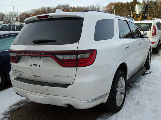 1C4RDJEG9HC644341 - 2017 DODGE DURANGO CI WHITE photo 4