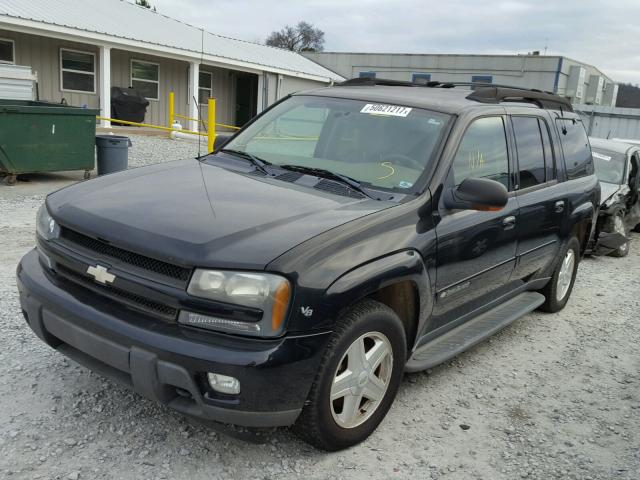 1GNET16P736213804 - 2003 CHEVROLET TRAILBLAZE BLACK photo 2