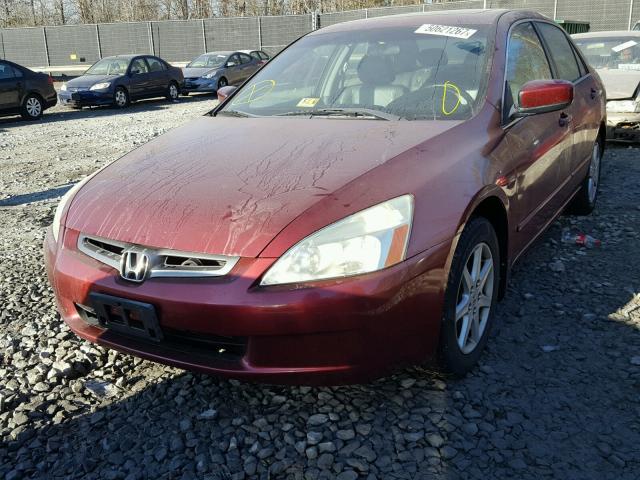 1HGCM66543A077011 - 2003 HONDA ACCORD EX BURGUNDY photo 2