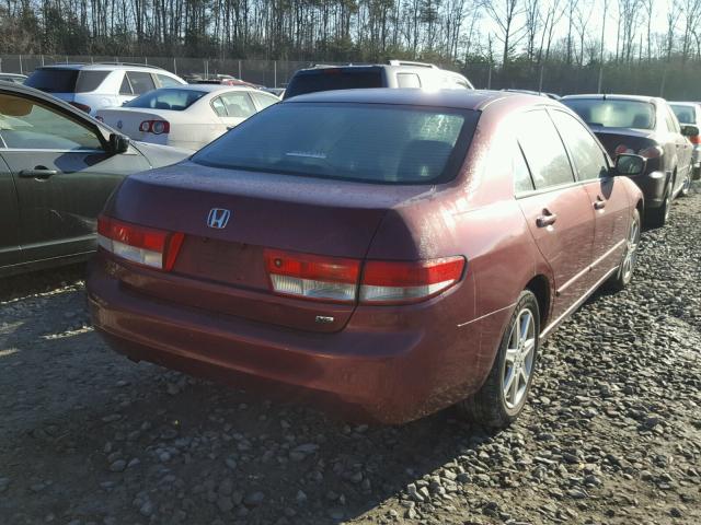 1HGCM66543A077011 - 2003 HONDA ACCORD EX BURGUNDY photo 4