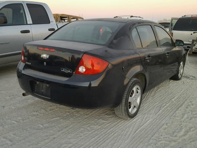 1G1AK52F957523795 - 2005 CHEVROLET COBALT BLACK photo 4