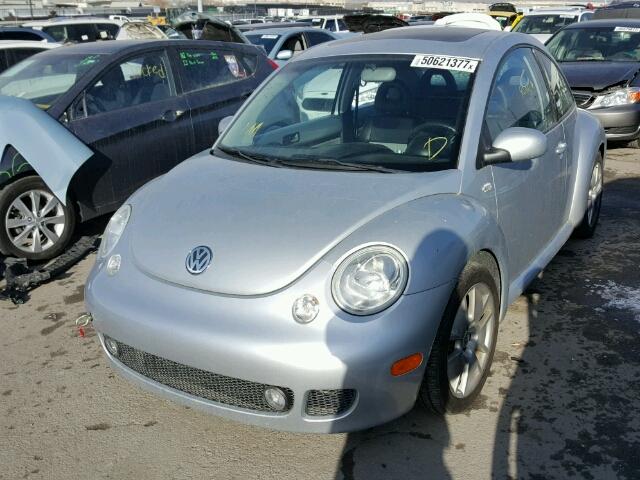 3VWFE21C82M426743 - 2002 VOLKSWAGEN NEW BEETLE SILVER photo 2