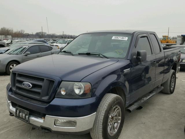 1FTRX14WX4NC42116 - 2004 FORD F150 BLUE photo 2