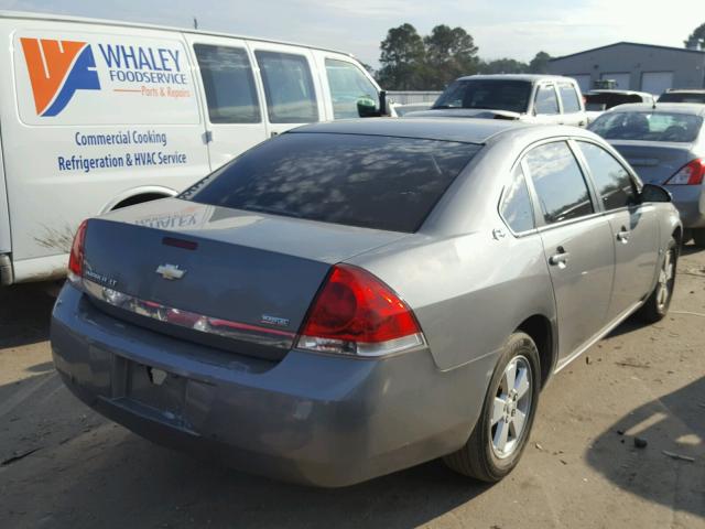 2G1WT55K789129274 - 2008 CHEVROLET IMPALA LT CHARCOAL photo 4