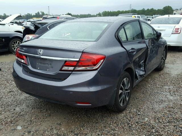 19XFB2F8XFE048828 - 2015 HONDA CIVIC EX GRAY photo 4