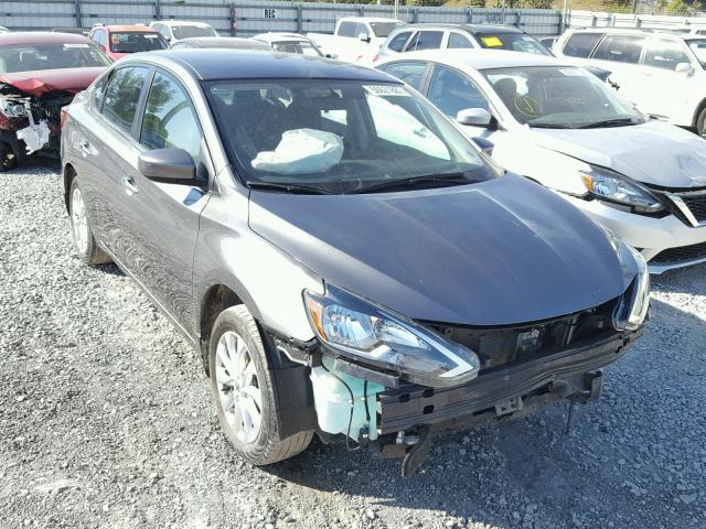 3N1AB7AP7HY233526 - 2017 NISSAN SENTRA S GRAY photo 1