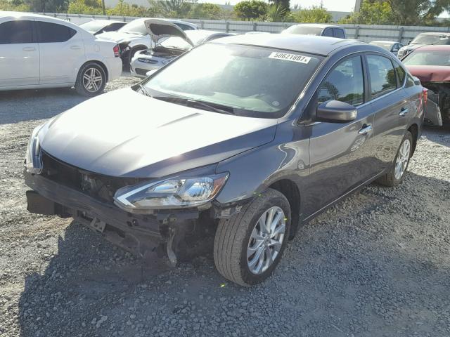 3N1AB7AP7HY233526 - 2017 NISSAN SENTRA S GRAY photo 2